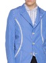  - COMME DES GARÇONS SHIRT - Striped Cotton Poplin Blazer