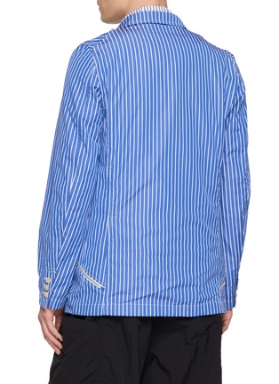 背面 - 点击放大 - COMME DES GARÇONS SHIRT - Striped Cotton Poplin Blazer
