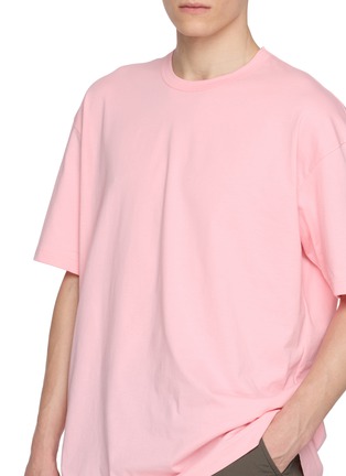  - COMME DES GARÇONS SHIRT - Oversized Logo Hem Printed Cotton Jersey T-Shirt