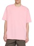 首图 - 点击放大 - COMME DES GARÇONS SHIRT - Oversized Logo Hem Printed Cotton Jersey T-Shirt