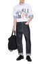 模特儿示范图 - 点击放大 - COMME DES GARÇONS SHIRT - World Hope Printed Cotton T-Shirt