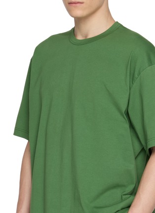  - COMME DES GARÇONS SHIRT - Oversized Logo Hem Printed Cotton Jersey T-Shirt