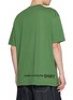 背面 - 点击放大 - COMME DES GARÇONS SHIRT - Oversized Logo Hem Printed Cotton Jersey T-Shirt