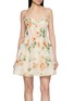 首图 - 点击放大 - ZIMMERMANN - Carousel Corset Silk Linen Mini Dress