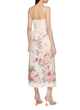背面 - 点击放大 - ZIMMERMANN - Alchemy Floral Linen Midi Dress