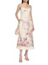 模特儿示范图 - 点击放大 - ZIMMERMANN - Alchemy Floral Linen Midi Dress