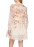 背面 - 点击放大 - ZIMMERMANN - Luna Lace Trim Floral Linen Silk Lantern Dress