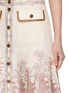  - ZIMMERMANN - Alchemy A-Line Linen Midi Skirt