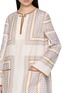  - ZIMMERMANN - Tunic V-Neck Gold Chain Linen Mini Dress