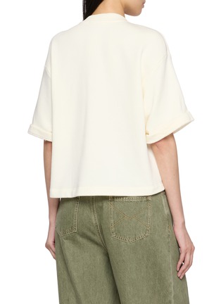 背面 - 点击放大 - ULLA JOHNSON - Cover Flower Embroidered Cotton Top