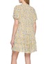 背面 - 点击放大 - ULLA JOHNSON - Ryla Floral Print Pleated Ruffle Silk Mini Dress