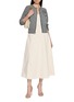模特儿示范图 - 点击放大 - ULLA JOHNSON - Brigette Cotton Maxi Skirt
