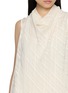  - THE LAURENT - Kelly Sleeveless Draped Sheer Blouse