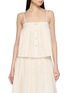 首图 - 点击放大 - THE LAURENT - Lily Sleeveless Textured Button Front Top