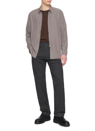 模特儿示范图 - 点击放大 - POST ARCHIVE FACTION - Long Sleeve Front Zip Shirt