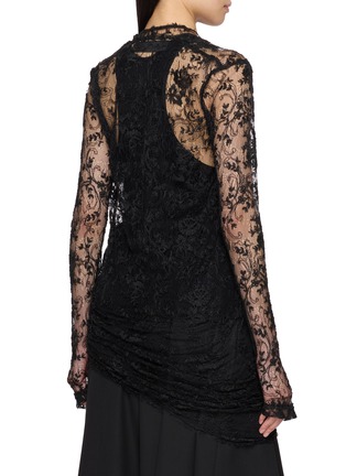 背面 - 点击放大 - MARC LE BIHAN - Ruched Lace Top