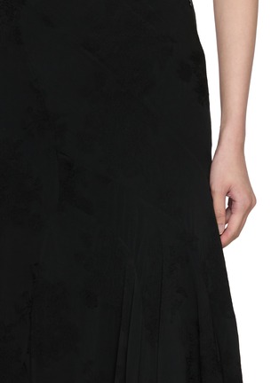  - MARC LE BIHAN - Asymmetrical Sheer Hem Maxi Skirt