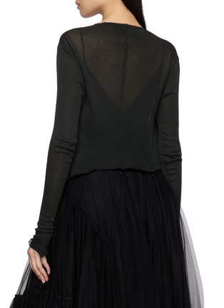 背面 - 点击放大 - MARC LE BIHAN - Cowl Neck Layered Long Sleeve Top