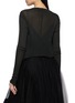 背面 - 点击放大 - MARC LE BIHAN - Cowl Neck Layered Long Sleeve Top