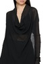  - MARC LE BIHAN - Cowl Neck Open Back Sheer Top
