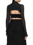背面 - 点击放大 - MARC LE BIHAN - Cowl Neck Open Back Sheer Top