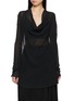 首图 - 点击放大 - MARC LE BIHAN - Cowl Neck Open Back Sheer Top