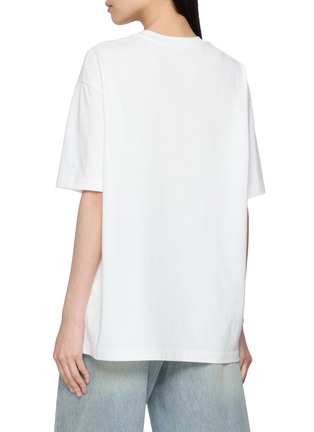 背面 - 点击放大 - MO&CO. - Liberate Cat Bouquet Print Cotton T-Shirt