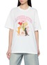 首图 - 点击放大 - MO&CO. - Liberate Cat Bouquet Print Cotton T-Shirt