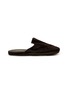 首图 - 点击放大 - C.R.B. - Grosgrain Trim Velvet Cotton Slippers