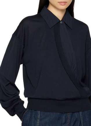  - EDITION - Layered Wrap Knit Top