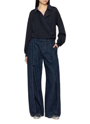 模特儿示范图 - 点击放大 - EDITION - Layered Wrap Knit Top