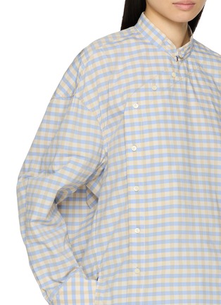  - EDITION - Oriental Collar Plaid Cotton Shirt