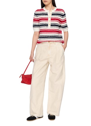 模特儿示范图 - 点击放大 - EDITION - Short Sleeve Striped Top