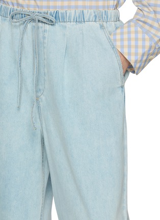  - EDITION - Wide Leg Shirred Denim Trousers