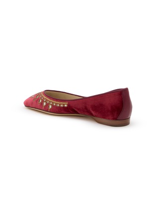 - EMMA HOPE - Mirror Round Velvet Ballet Flats