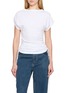 首图 - 点击放大 - MERLETTE - Sufi Side Ruched Cotton Top