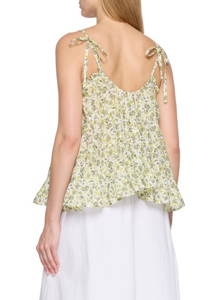 背面 - 点击放大 - MERLETTE - Saaz Floral Print Cotton Voile Tiered Top