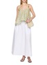 模特儿示范图 - 点击放大 - MERLETTE - Saaz Floral Print Cotton Voile Tiered Top