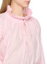  - MERLETTE - Shore Pleated Neck Self Tie Cotton Top
