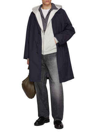 模特儿示范图 - 点击放大 - NANAMICA - Field Polyester Wool Shirt