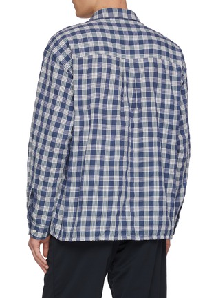 背面 - 点击放大 - NANAMICA - Palaka Chequered Core Yarn Cotton Blend Shirt