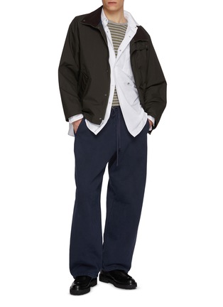 模特儿示范图 - 点击放大 - NANAMICA - 口袋饰长袖衬衫