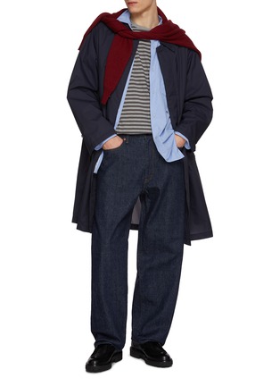 模特儿示范图 - 点击放大 - NANAMICA - Regular Collar Wind Shirt