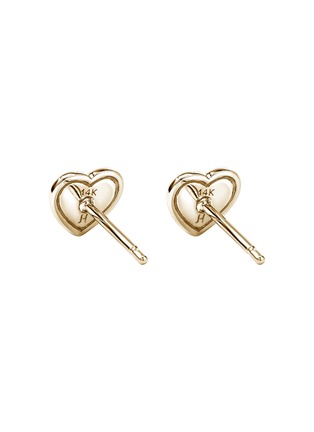 细节 - 点击放大 - JOHN HARDY - JH Essentials Heart 14K Gold Diamond Stud Earrings