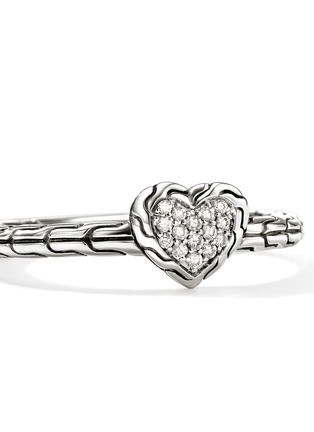 细节 - 点击放大 - JOHN HARDY - JH Essentials Heart Sterling Silver Diamond Ring — Size 6