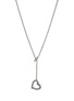 细节 - 点击放大 - JOHN HARDY - JH Essentials Heart 14K Gold Sterling Silver Diamond Lariat Necklace