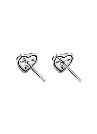 细节 - 点击放大 - JOHN HARDY - JH Essentials Heart 14K Gold Sterling Silver Stud Earrings