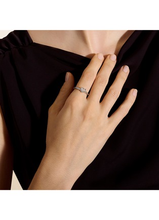  - JOHN HARDY - JH Essentials Heart Sterling Silver Diamond Ring — Size 5