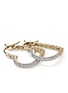 细节 - 点击放大 - JOHN HARDY - JH Essentials Heart 14K Gold Diamond Hoop Earrings