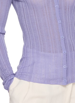  - THEORY - Semi Sheer V-neck Cardigan